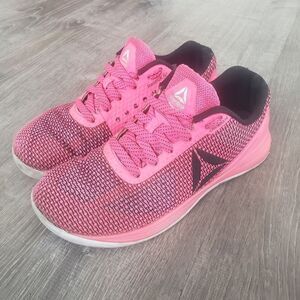 Reebok Crossfit Nano 7 Athletic Training Workout Shoes Pink Womens Size 7
